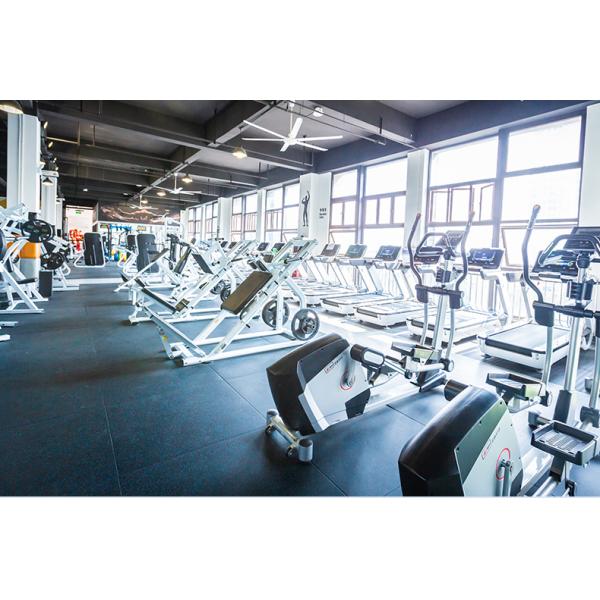 Shock Absorb Fitness Rubber Flooring Nontoxic Rubber Gym Tiles