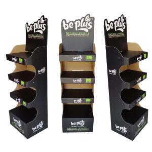 Quality Eco Friendly Black Cardboard Display Rack For Shop Custom wholesale