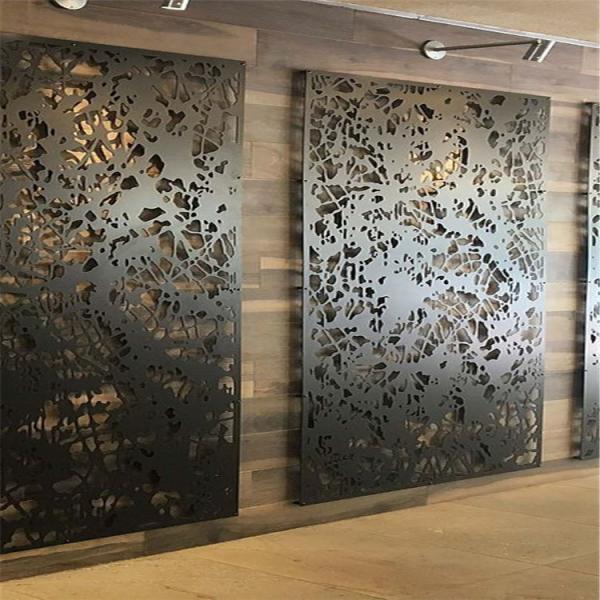 Laser Cutting Perforated Facade Wall Decoration with Carved Aluminum Cladding Panel