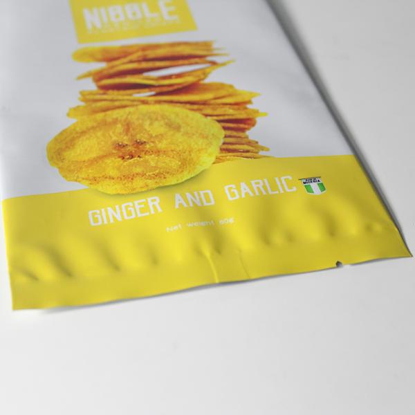 Plastic Back Seal Chips Snack Packaging Bags Heat Seal Pouch Moisture Proof