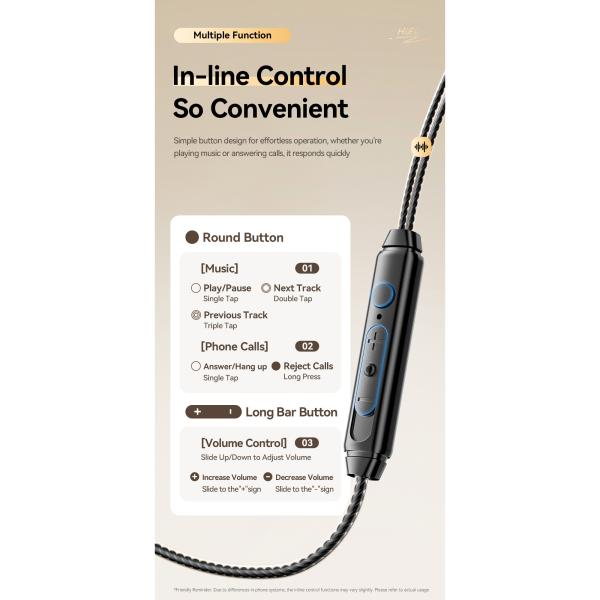 ESSAGER S25 Detachable In Ear Type C 3.5mm Gaming Wired Earphone With Mic