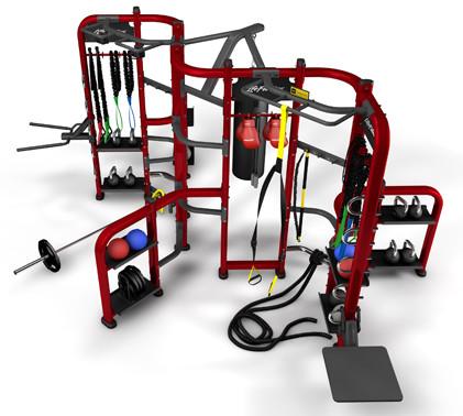 Cheap Multi Station Synergy Gym Equipment , Cable Crossover Synergy Workout Machine for sale
