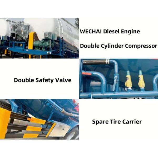 TITAN 3 Axle 50 Ton Dry Bulk Tanker Trailers for Sale