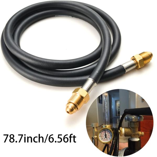 Industrial 12' Inert Gas Welding Hose 5/8" UNF-18RH Fittings Included