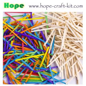 Quality 2mm mini square wood craft sticks for hobbies and kids DIY hand-crafted material assorted colors KIDS STEM INNOVATION wholesale