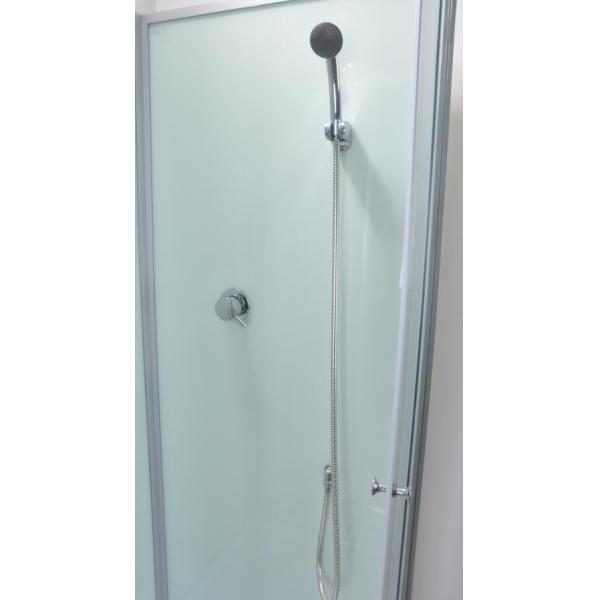 Fitness Halls 800 X 800 Glass Shower Cabin With Silver Aluminum Frame