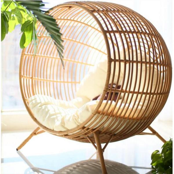 PE Rattan Chaise Lounge chairs Leisure Aluminium Outdoor Garden patio Sofa Cage