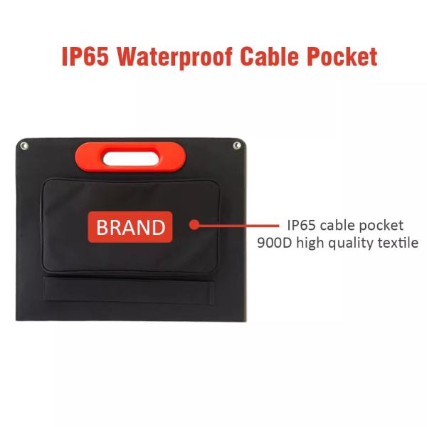 Portable 100w 80w 60W Foldable Solar Panel Waterproof Customized For RV Camping