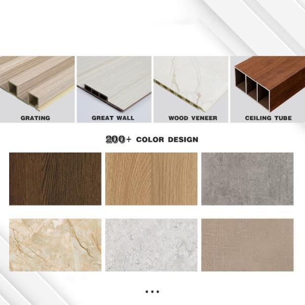 Wooden Cladding Interior Plastic Composite Fluted Covering Board Wainscoting Vinyl Timber Decorative 3D WPC Wall Panel