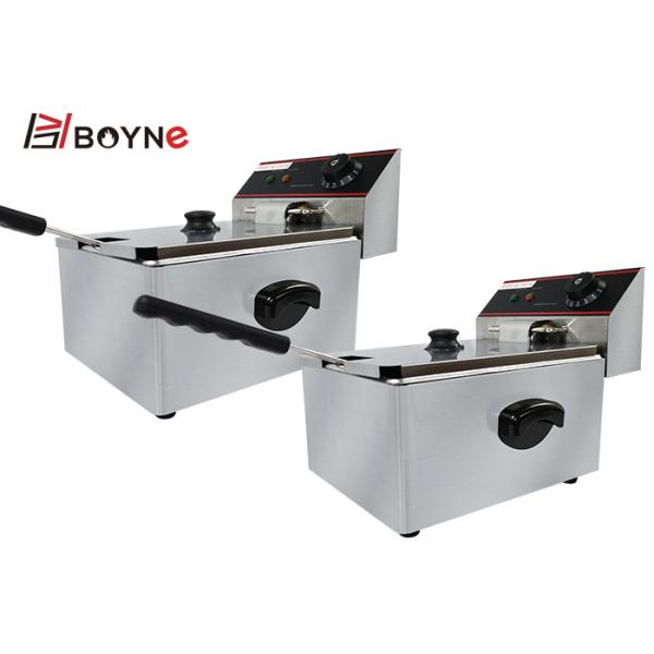 Single Tank Fryer Single Basket Electric Deep Fryer For Restaurant