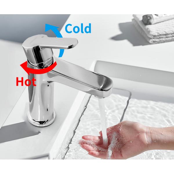 Anti Corrosion Smooth Stainless Steel Basin Faucet Easy To Clean