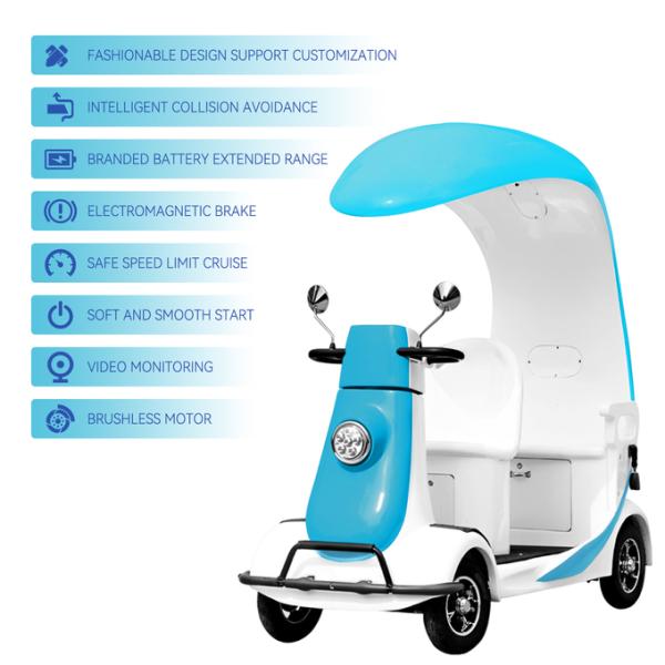 10km/h Smart Golf Carts Tour Vehicles 50KM Range OEM Solutions