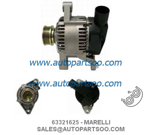 63377425 DRA0092 - MARELLI Alternator 12V 120A Alternadores
