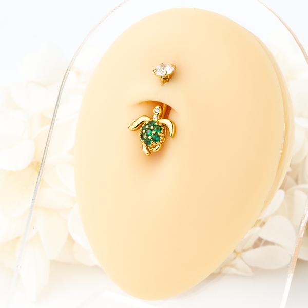 10mm 12mm Stainless Steel Body Jewelry Rhinestone Belly Button Piercing Jewelry