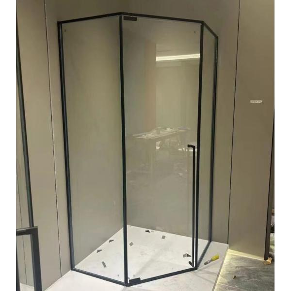 Square 304 Stainless Steel Shower Room Glass Door Partition Bathroom Glass Door Accessories
