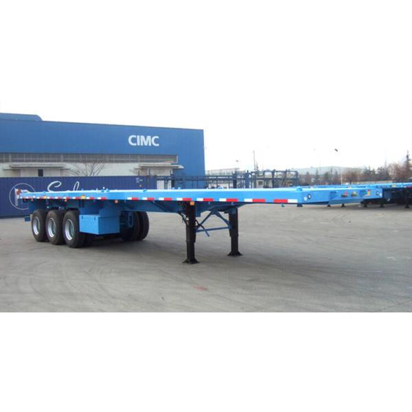 Mechanical Suspension 3 Axle 40ft 60T Flatbed Semi Trailer
