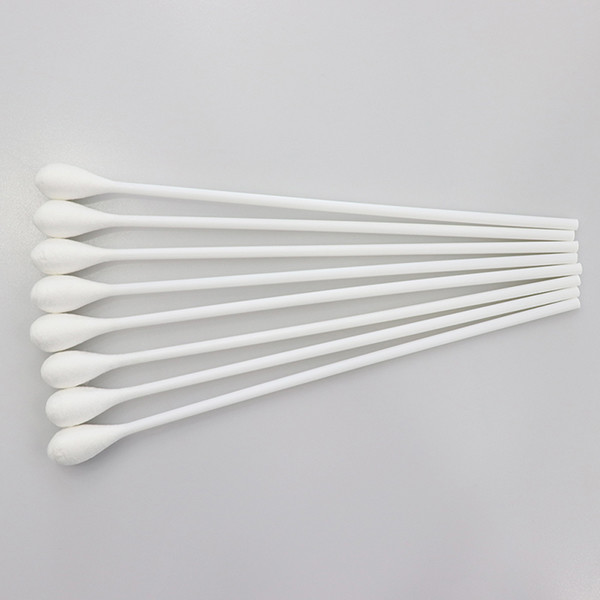 Environmentally Friendly Medical Cotton Buds , Safety Cotton Swab White