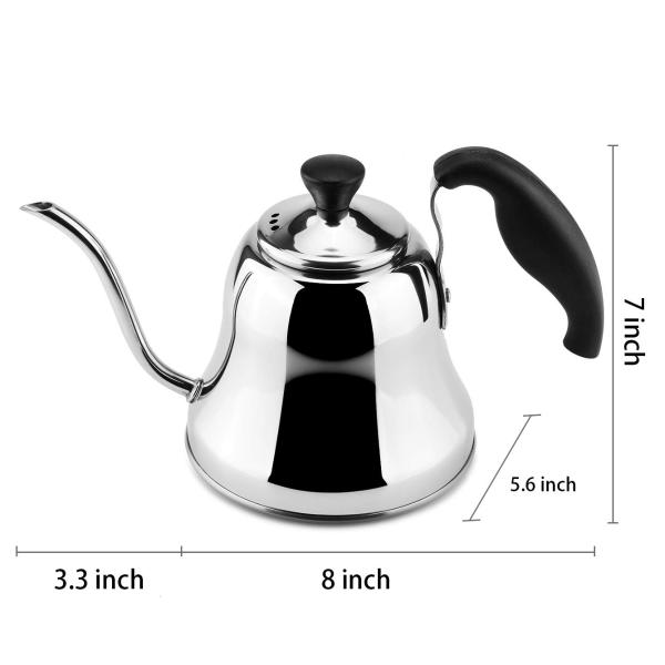 Professional Stainless Steel Coffee Pot Gooseneck Kettle Stovetop For Pouring Over