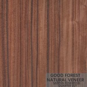 Quality Hotel Rosewood Natural Wood Veneer Of Crown Cut Quarter Straight wholesale