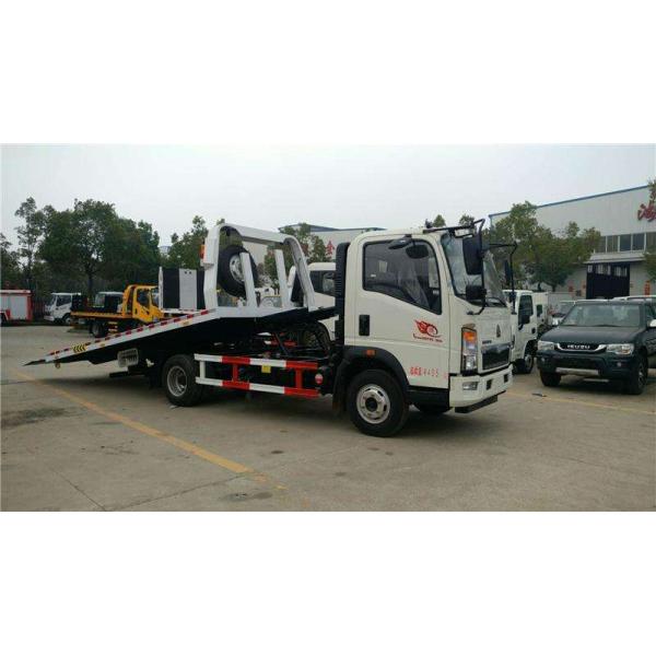 Road Vehicle Flatbed Tow Truck , Medium Duty 3t 24 Hour Tow Truck High Performance