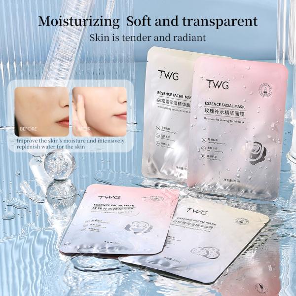 Factory Price Face Sheet Mask Astaxanthin Whitening Moisturizing White Truffle Serum Facial Mask Rose Face Mask