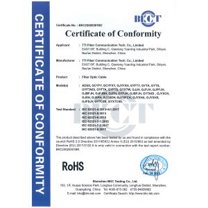 TTI Fiber Communication Tech. Co., Ltd. Certifications