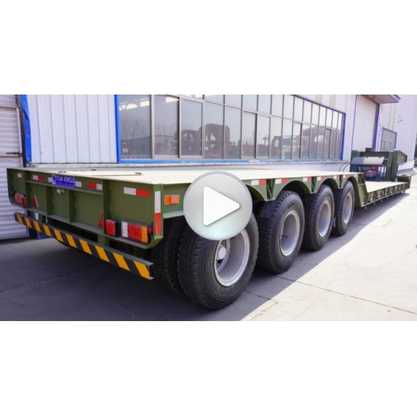 4 Axle 100 Ton Lowboy Removable Gooseneck Trailer for Sale in Mauritius