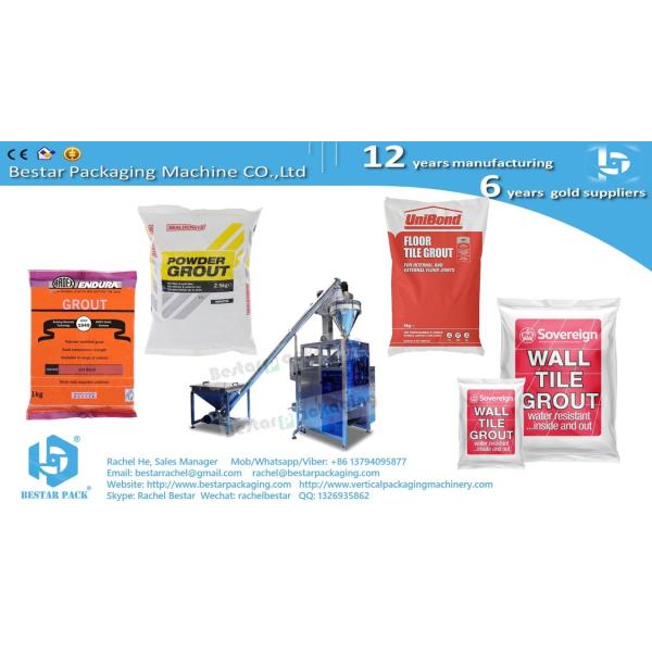 Lime powder PE film pouch automatic packing machine with stainless steel auger screw weighing BSTV-450DZ