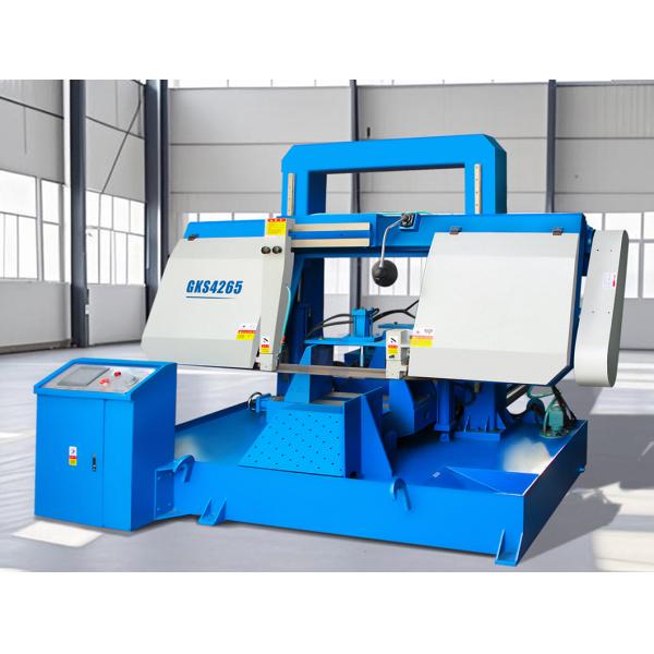 GSK4265 Horizontal Band Saw Hydraulic PLC Control Semi Automatic Metal Cutting Machine
