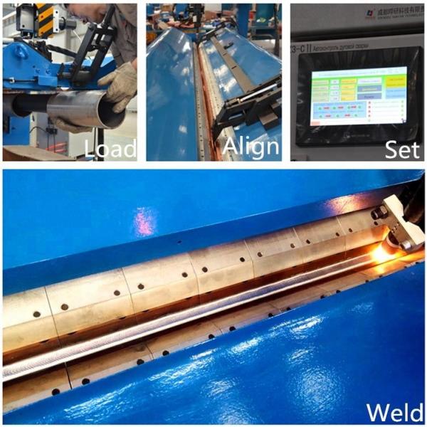 Stainless Steel Longitudinal Seam Welder 380V Straight Weld Seam Machine For Metal Pipeline