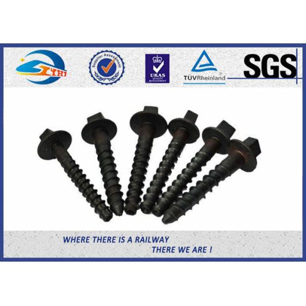 Bronze / Iron / Aluminum Railway Sleeper Fixing Screws 10.9 Grade