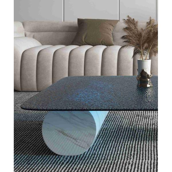 Light Luxury Marble Round Coffee Table Creative Living Room High End Designer Style