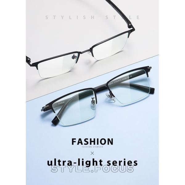 OEM/ODM Combination Glasses Half Frame Blue Light Blocking Eyewear