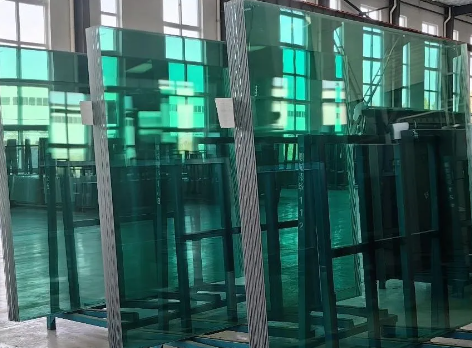 1 4 Flat Edge Frosted Tempered Glass With Customized