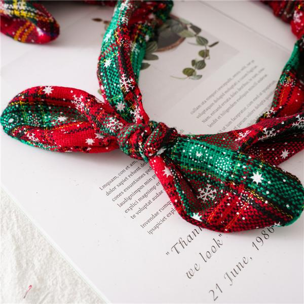 Rabbit Ear Bow Headband Makeup Knotted Bows Cute For Baby Girl Women 21x7cm