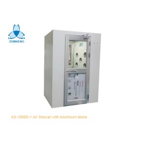 China Single Person Cleanroom Air Shower With Aluminum Swing Doors on sale