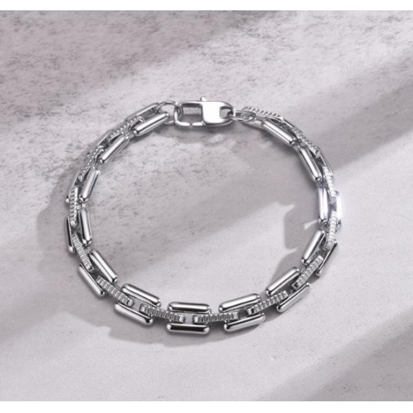 Plated Black Stainless Steel Bracelet 316L Material Men's Bracelets With Fast Shipment