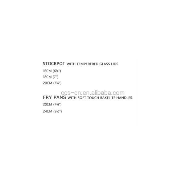 5 Pieces Marble Cast Aluminum Non Stick Fry Pan And Pot Cookware Set