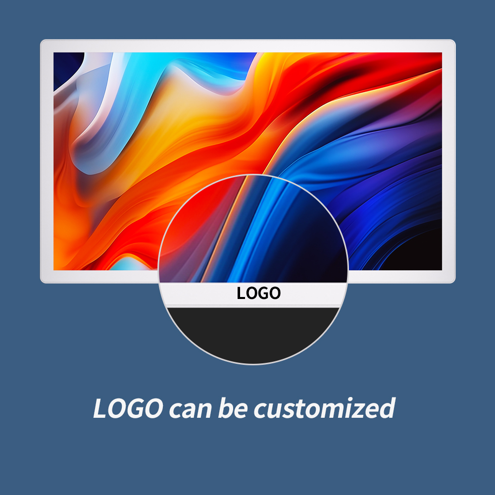 Digital Advertising Lcd Display Monitor Ultra Thin Floor Standing