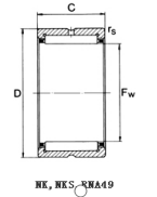 High Speed Single Row Steel Needle Roller Bearing NK15 16 OEM Service