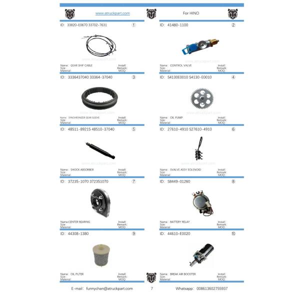 Japanese Truck Engine Spare Parts Piston S130A-E0100 S130b-E0390 for Hino J08e