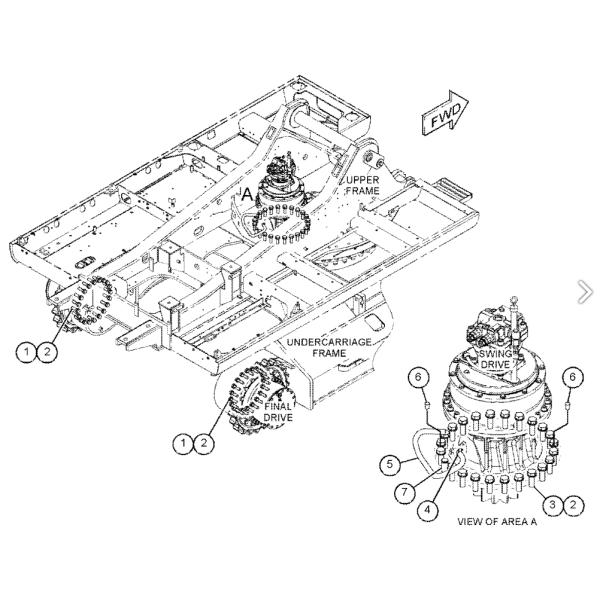 199-4538 200-3372 199-4539 FOR CAT 330C 330D 336D 336D L EXCAVATORS PARTS HYDRAULIC SWING MOTOR SWING GEARBOX SWING REDUCTION GEARA SWING DEVICE (REAR