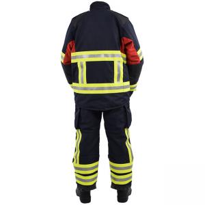 Quality Solas Nomex 3A Fireman Suits With Four Layer Aramid Fiber Belt Thermal Barrier wholesale