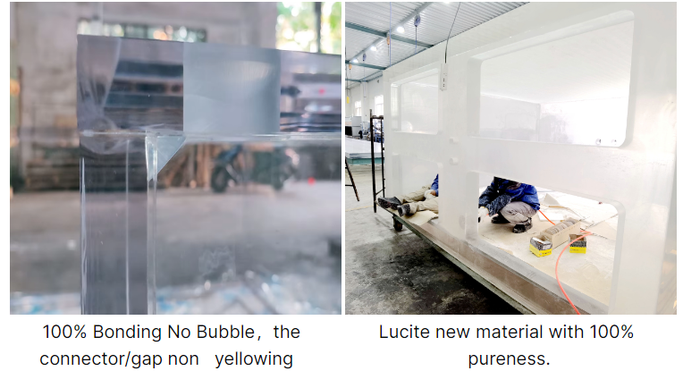 High Quality Custom Size Outdoor Infinity Pool Acrylic Pool Wall for Home and Commercial Use