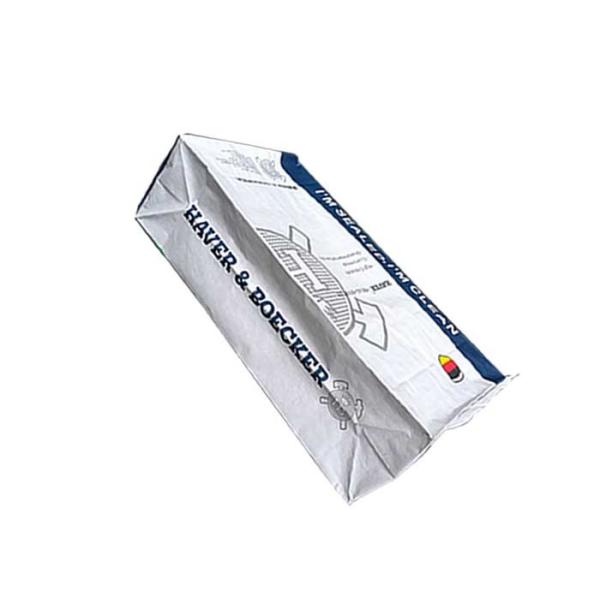 GMP Standard Multiwall Kraft Paper Bags Delicate Printing With External Top Valve