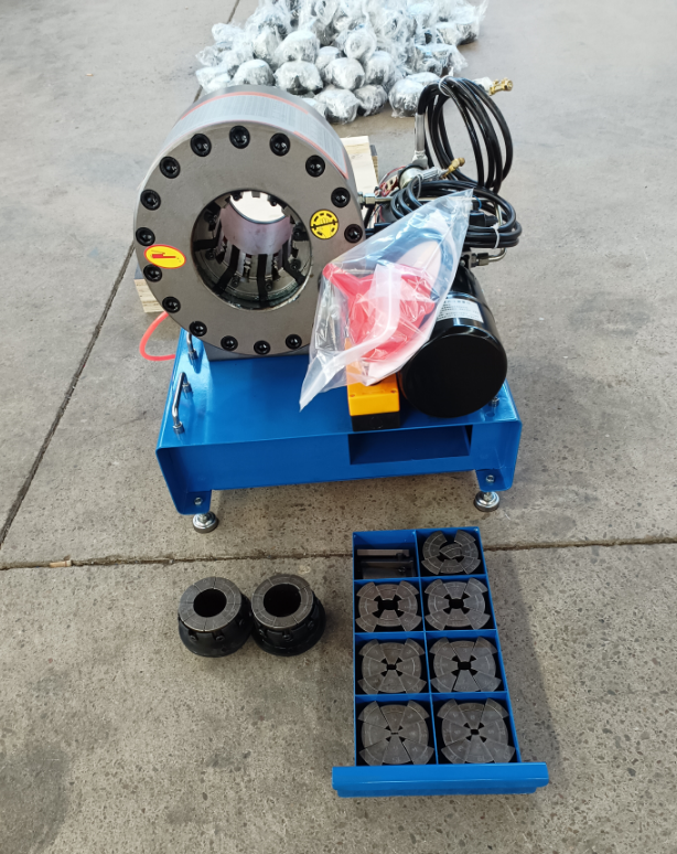 Portable 12V/24V Hydraulic Hose Crimping Machine with Smart Light Indicator and 3.6KW Motor Power for Car Loading Use