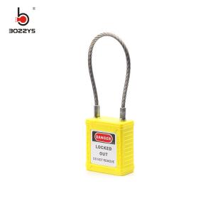 China BOSHI OEM Acceptable Stainless Steel Shackle Material Wire Safety Padlock on sale