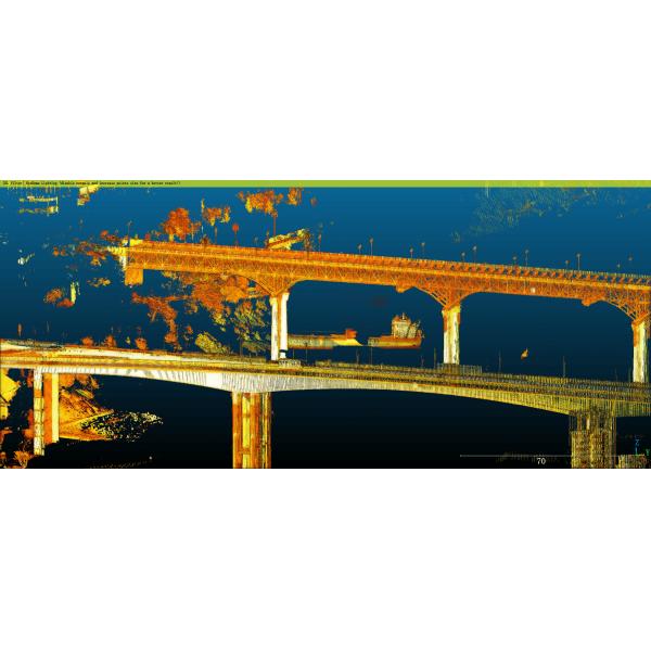 1550nm 1400m Range Terrestrial Laser Scanner For Comprehensive Mapping