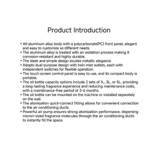 SA12 1L 2.5L 5L Scent Air Machine HVAC Large Area Scent Machine