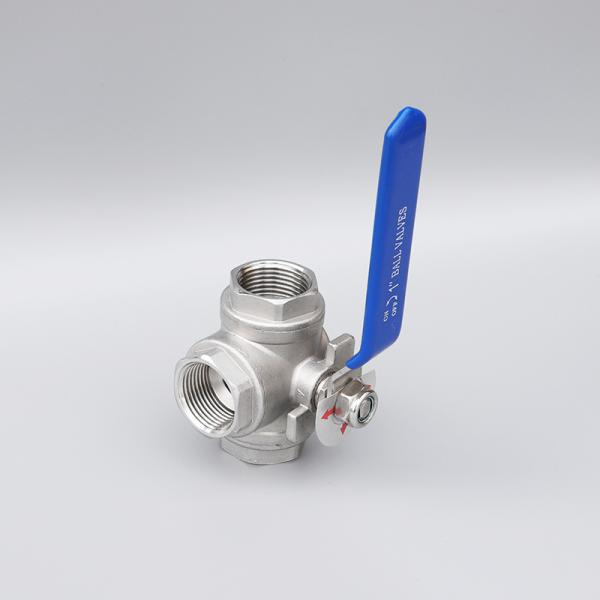 Normal Temperature Three Way Stainless Steel Female Thread Ball Valve at Competitive